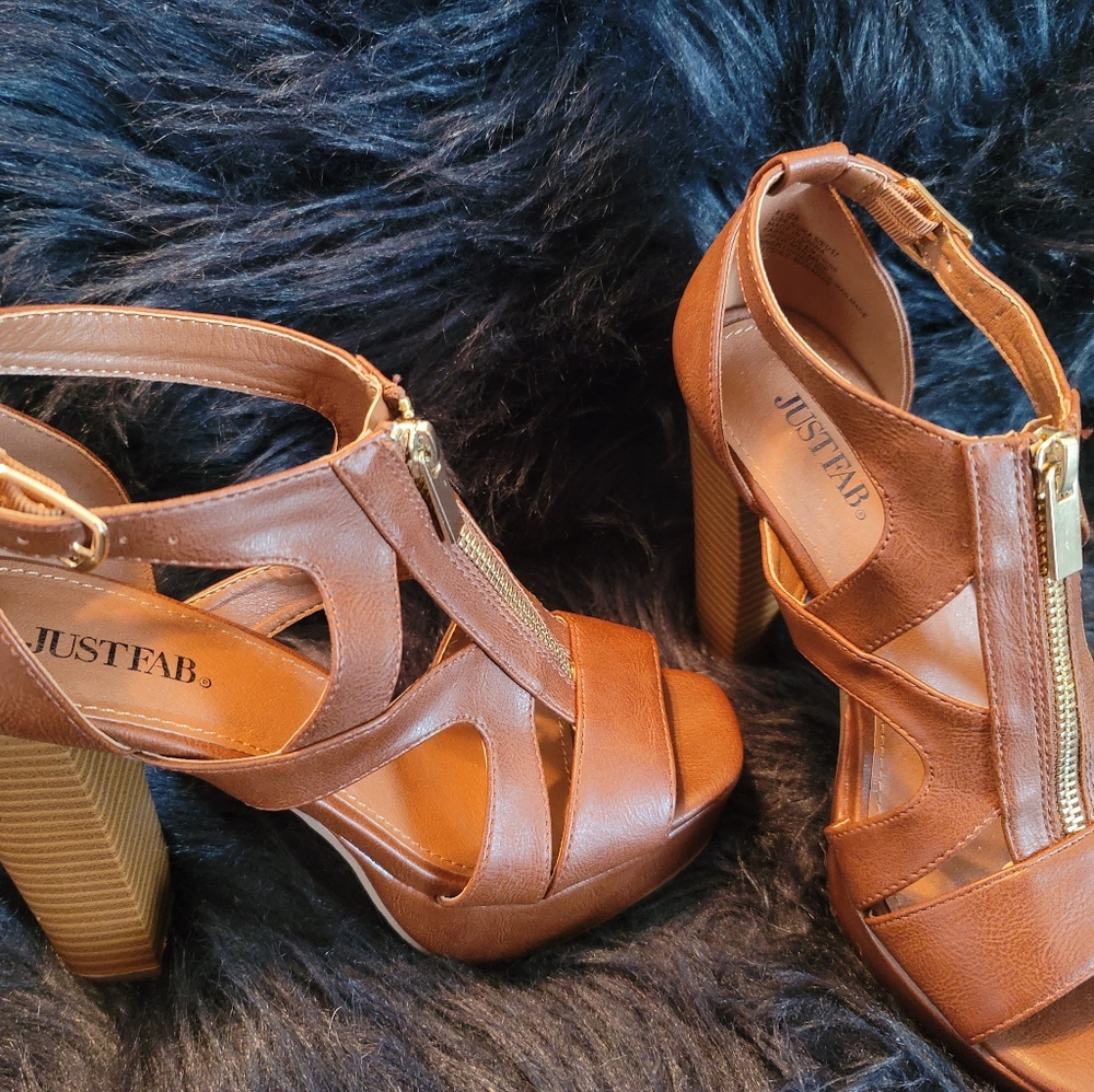 Eliza Cognac 6.5 Dress Sandals
